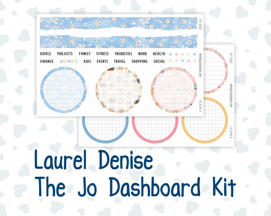 Kit 0305 - Laurel Denise The Jo Planner - Dashboard Kit - December - Sugarplum Parade