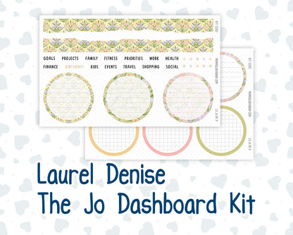Kit 0280 - Laurel Denise The Jo Planner - Dashboard Kit - Half Past Six In August
