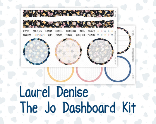 Kit 0248 - Laurel Denise The Jo Planner - Dashboard Kit - January - Midnight Countdown