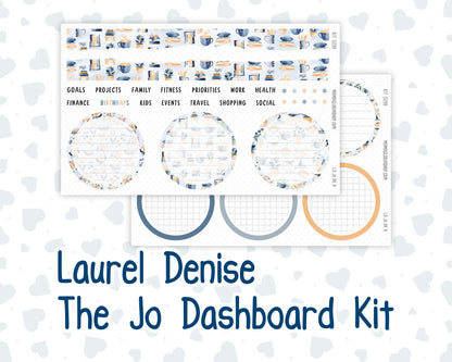 Kit 0299 - Laurel Denise The Jo Planner - Dashboard Kit - October - Book Nook