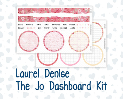Kit 0254 - Laurel Denise The Jo Planner - Dashboard Kit - February - Valentine Village