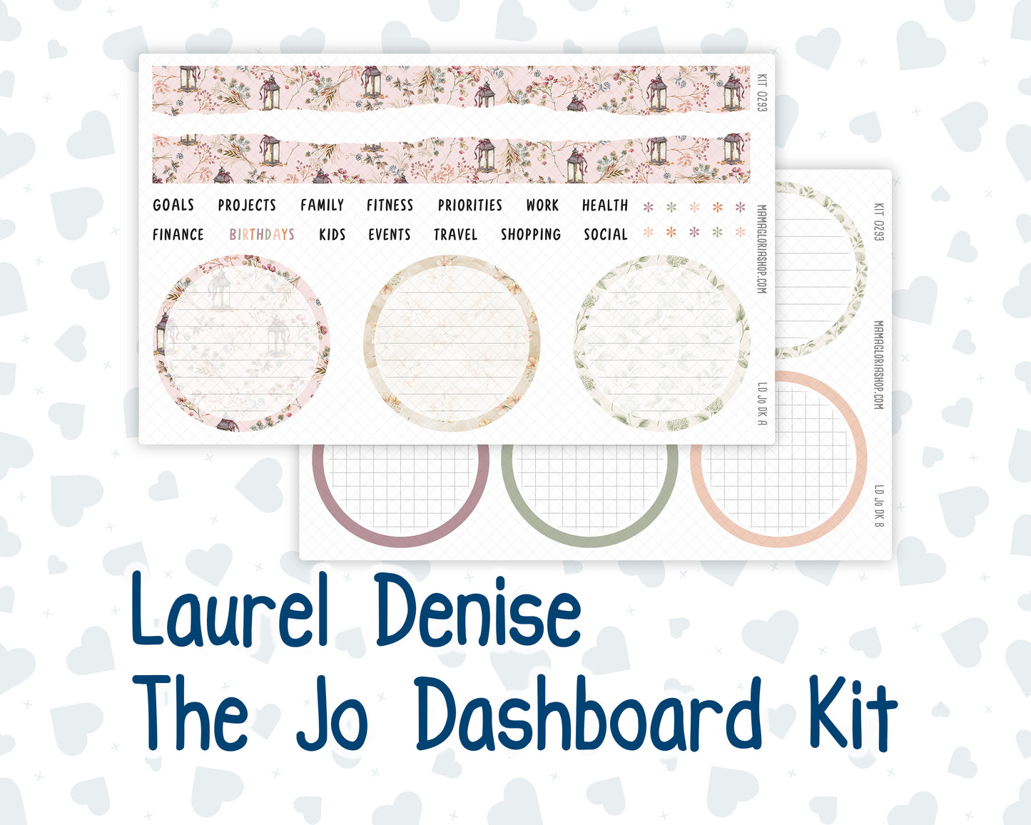 Kit 0293 - Laurel Denise The Jo Planner - Dashboard Kit - September - Fleur de Provence