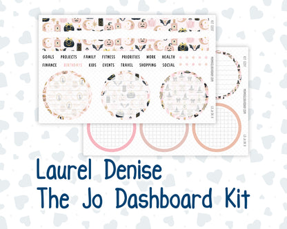 Kit 0297 - Laurel Denise The Jo Planner - Dashboard Kit - October - Pink Spell