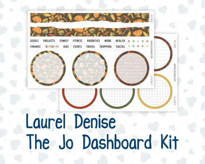 Kit 0302 - Laurel Denise The Jo Planner - Dashboard Kit - November - Thankful Season