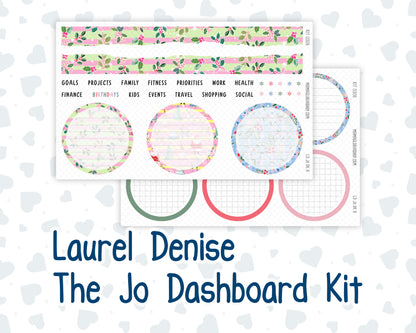 Kit 0306 - Laurel Denise The Jo Planner - Dashboard Kit - December - Jolly Mischief