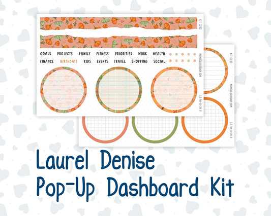 Kit 0233 - Laurel Denise Pop-Up - Dashboard Kit - September - Cinnamon Days