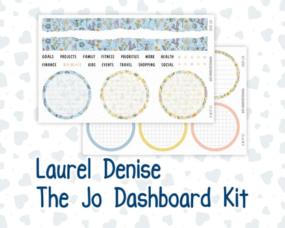 Kit 0265 - Laurel Denise The Jo Planner - Dashboard Kit - May - Honeybee Sky