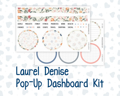 Kit 0193 - Laurel Denise Pop-Up - Dashboard Kit - November - Harvest Blooms