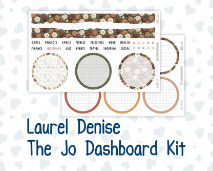 Kit 0298 - Laurel Denise The Jo Planner - Dashboard Kit - October - Velvet Bloom