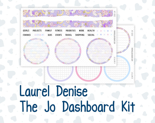 Kit 0252 - Laurel Denise The Jo Planner - Dashboard Kit - February - Tokyo Candy Cloud