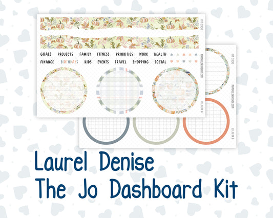Kit 0300 - Laurel Denise The Jo Planner - Dashboard Kit - October - Autumn Stroll