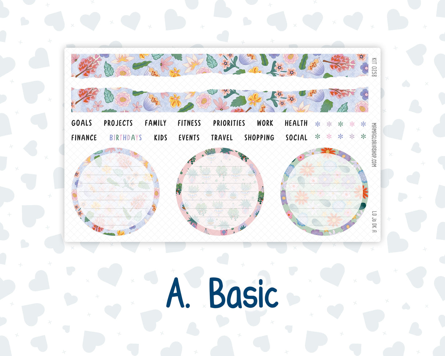 Kit 0258 - Laurel Denise The Jo Planner - Dashboard Kit - March - Plant Therapy