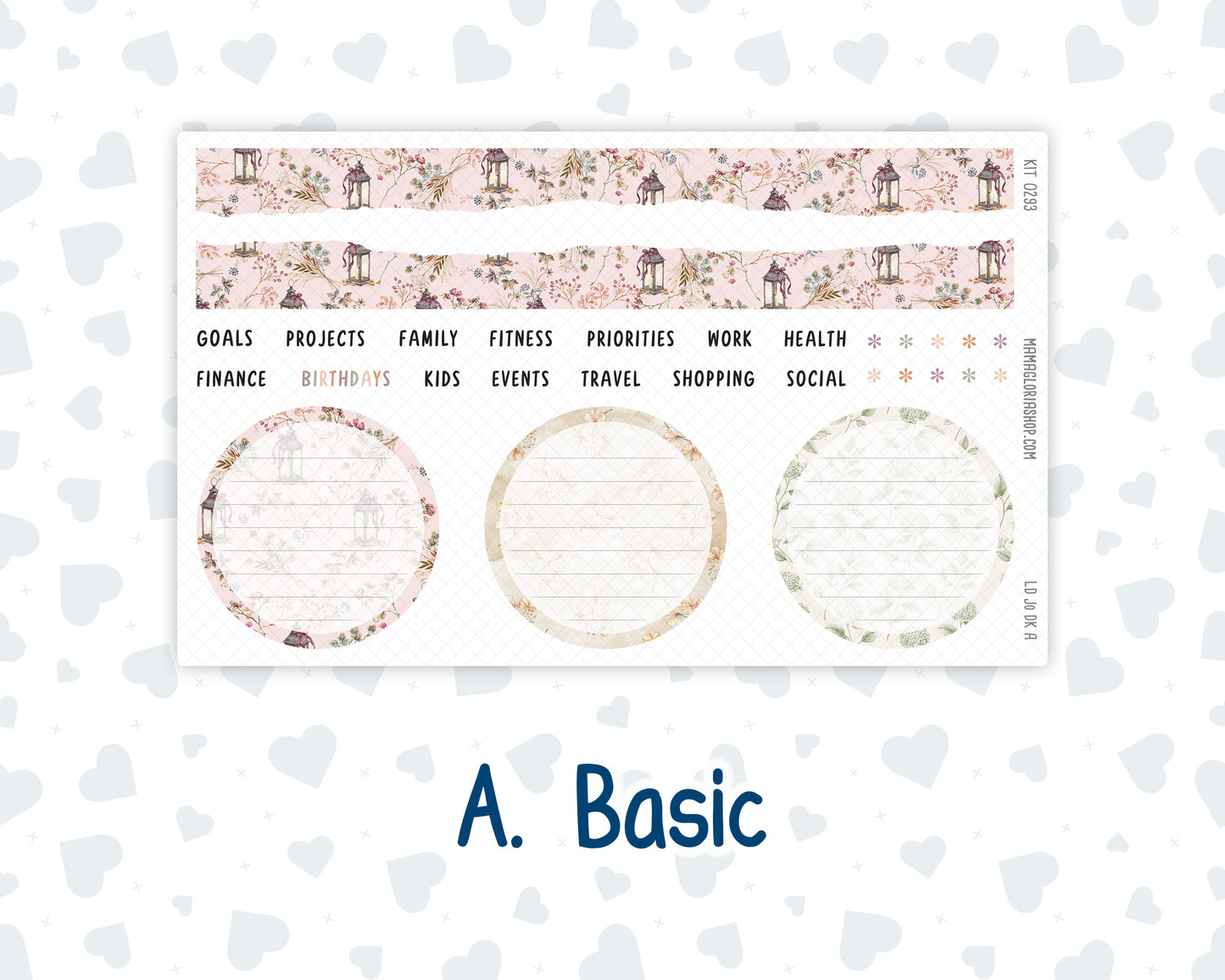 Kit 0293 - Laurel Denise The Jo Planner - Dashboard Kit - September - Fleur de Provence