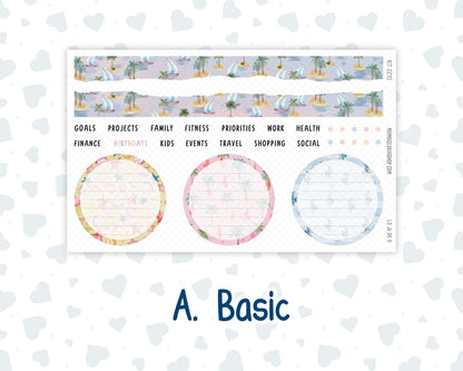 Kit 0270 - Laurel Denise The Jo Planner - Dashboard Kit - June - Beachside Bliss