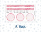Kit 0253 - Laurel Denise The Jo Planner - Dashboard Kit - February - Rosy Daydreams