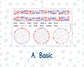 Kit 0273 - Laurel Denise The Jo Planner - Dashboard Kit - July - Americana In Bloom