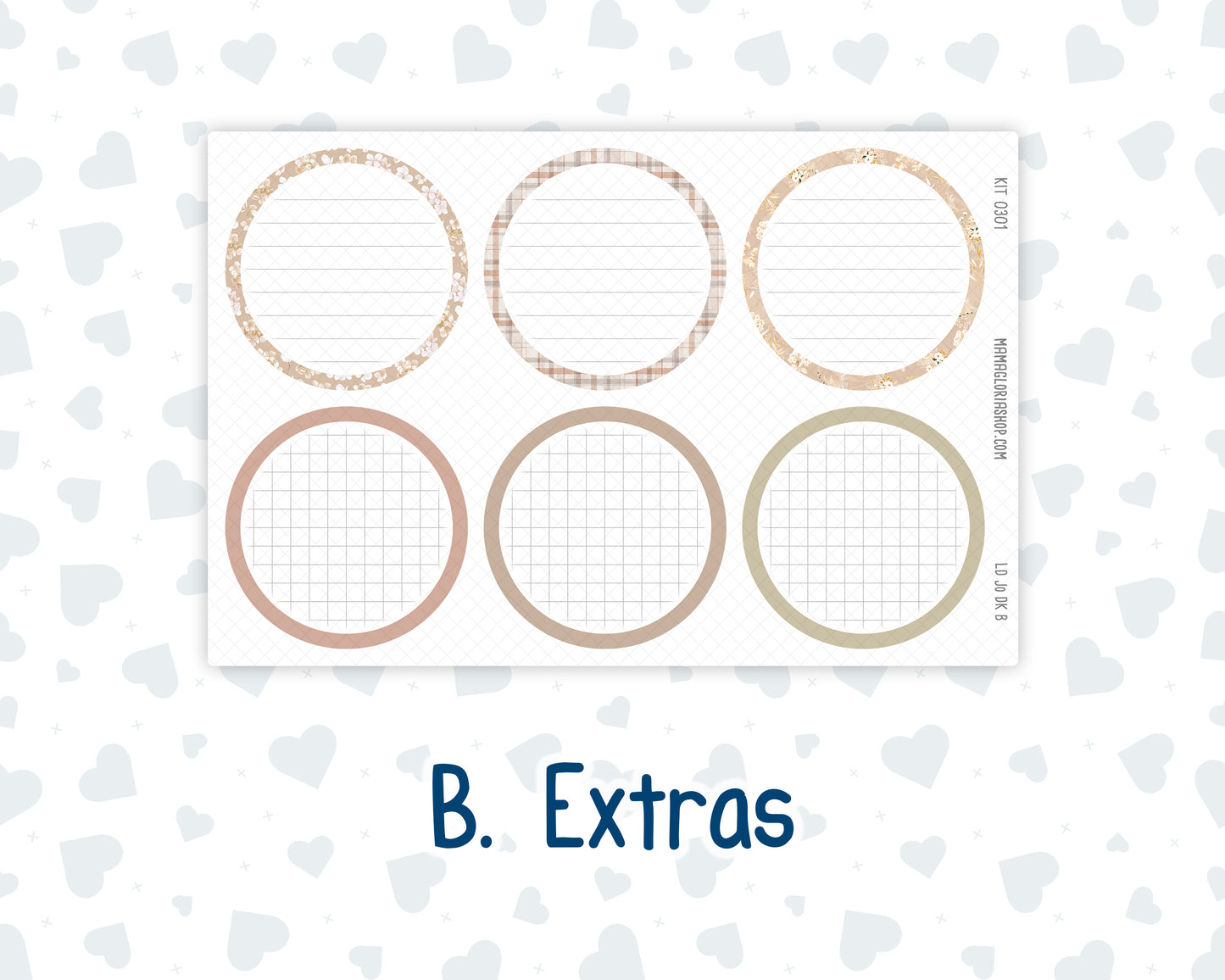 Kit 0301 - Laurel Denise The Jo Planner - Dashboard Kit - November - Sunday Comfort