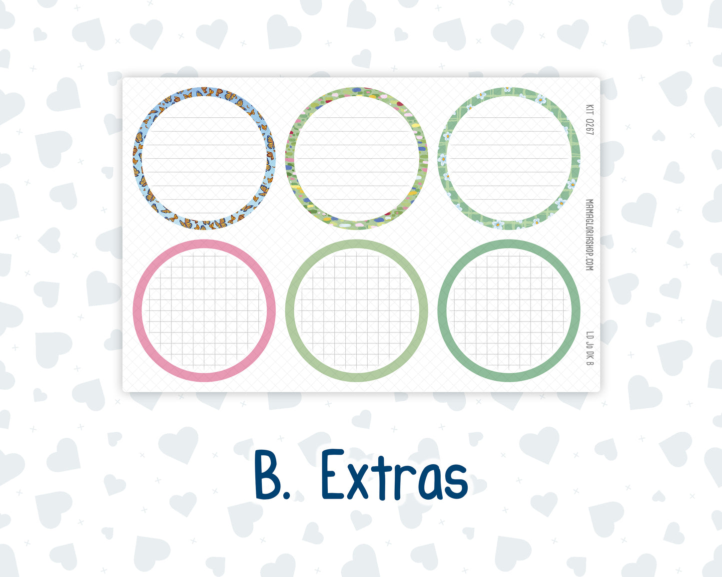 Kit 0267 - Laurel Denise The Jo Planner - Dashboard Kit - May - Flowers For Mama