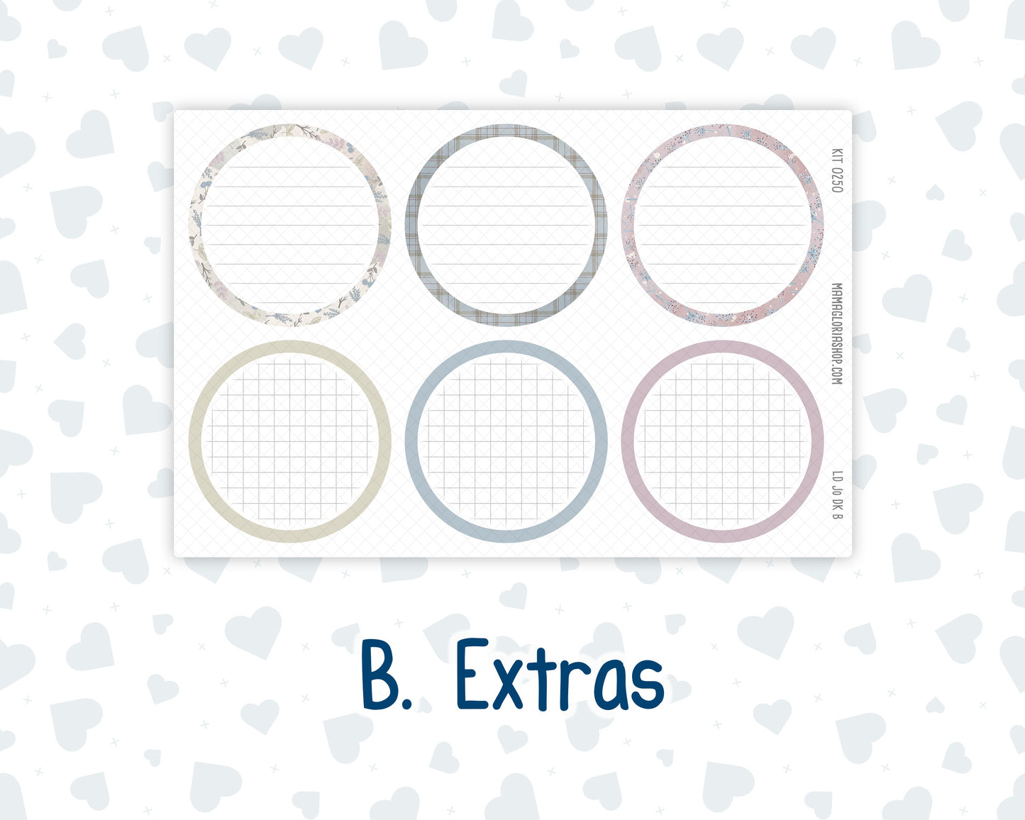 Kit 0250 - Laurel Denise The Jo Planner - Dashboard Kit - Quiet January