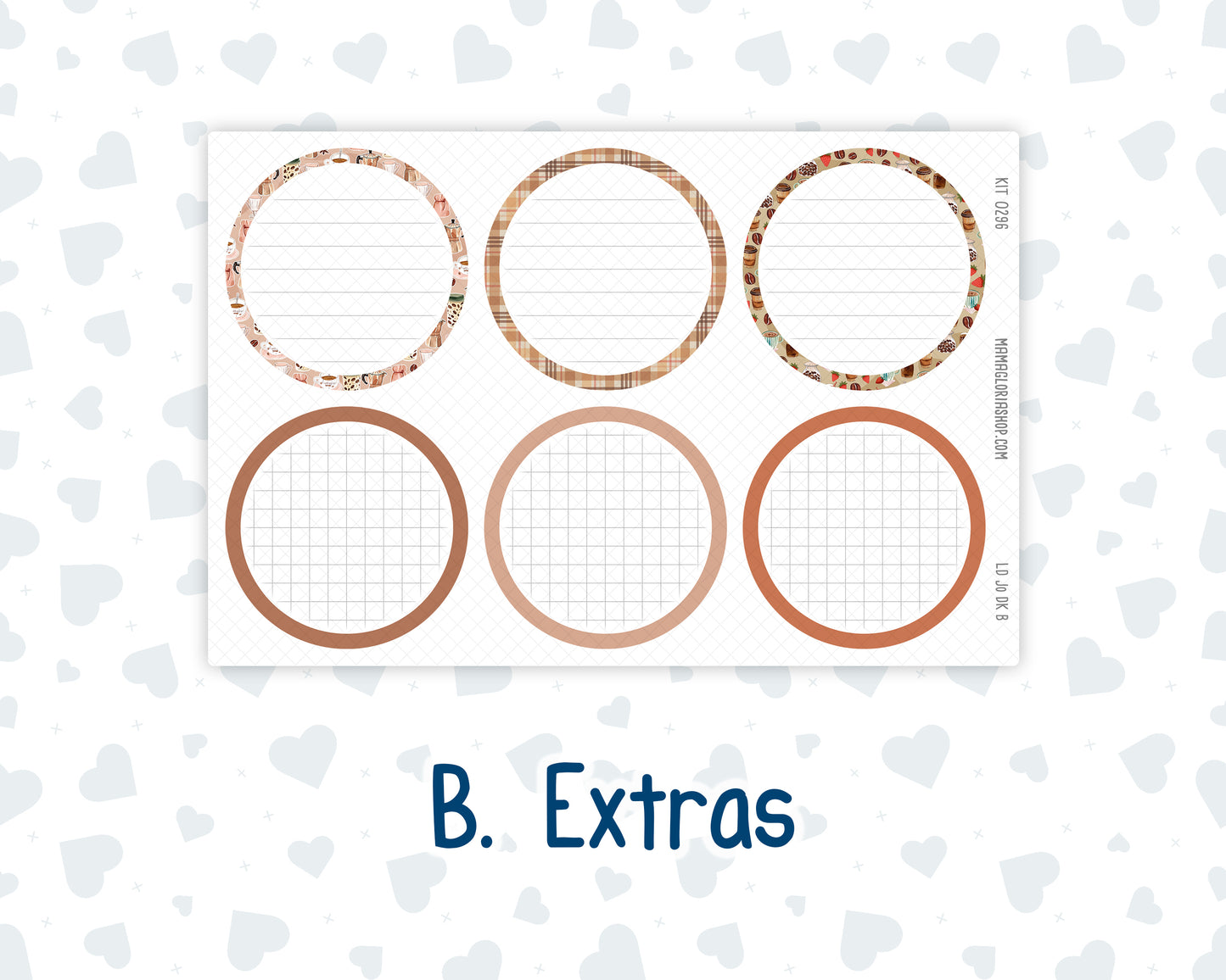 Kit 0296 - Laurel Denise The Jo Planner - Dashboard Kit - September - Coffee Break