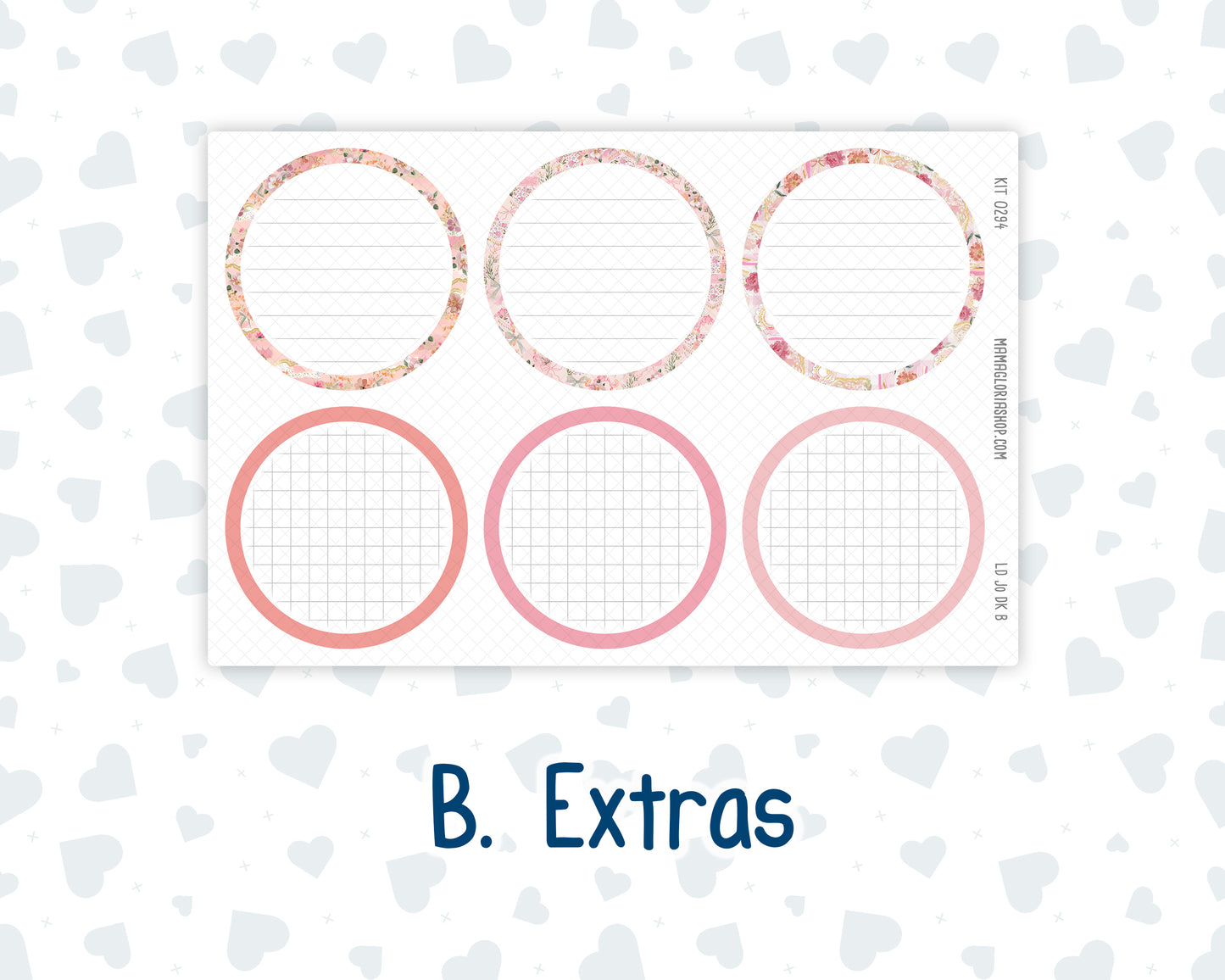 Kit 0294 - Laurel Denise The Jo Planner - Dashboard Kit - September - Rosy Reveria