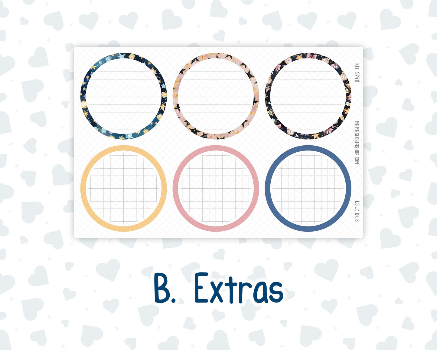 Kit 0248 - Laurel Denise The Jo Planner - Dashboard Kit - January - Midnight Countdown