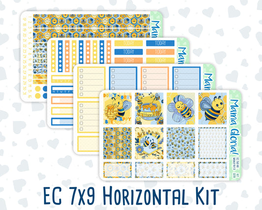 Kit 0219 -7x9 - Bee's Business - Weekly Kit For EC Horizontal Planners - May