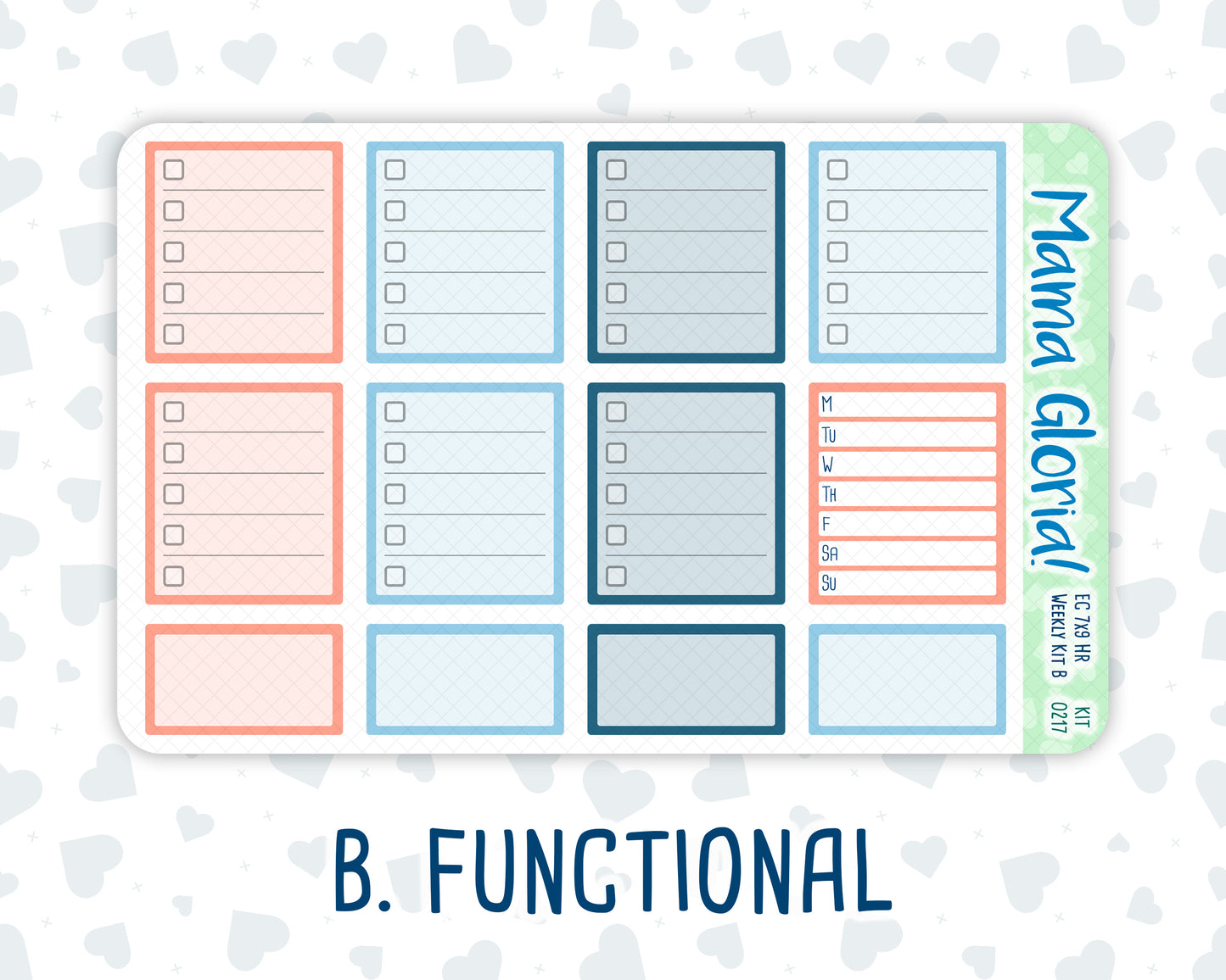 Kit 0217 -7x9 - Once Upon A Time - Weekly Kit For EC Horizontal Planners - May