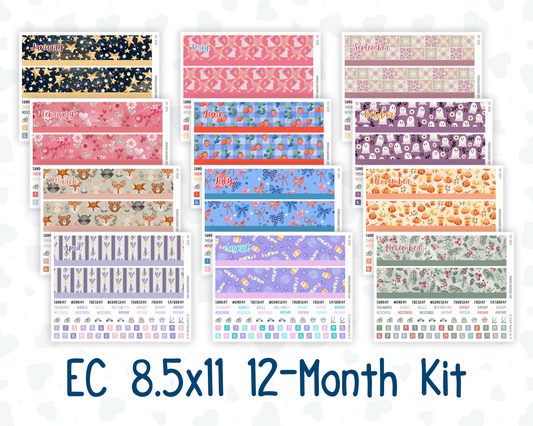 EC 8.5x11 - 12-Month Kit - 2026 - For Erin Condren Planners