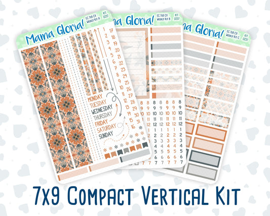 Kit 0237 - 7x9 Compact Vertical - Weekly Kit - October - Forest Folk