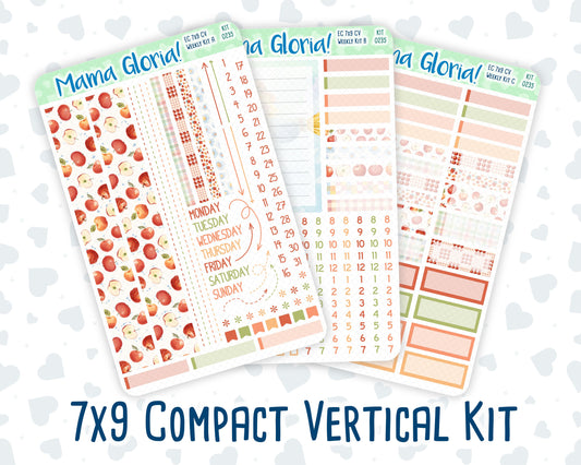 Kit 0235 - 7x9 Compact Vertical - Weekly Kit - September - Apple Orchard