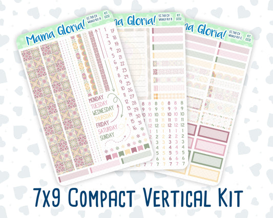 Kit 0232 - 7x9 Compact Vertical - Weekly Kit - September - Heirloom Garden