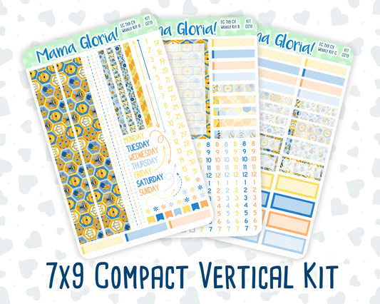 Kit 0219- 7x9 Compact Vertical - Bee's Business- Weekly - May