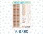 Kit 0237 - 7x9 Compact Vertical - Weekly Kit - October - Forest Folk