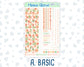 Kit 0228 - 7x9 Compact Vertical - Weekly Kit - August - Just Peachy