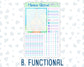 Kit 0230 - 7x9 Compact Vertical - Weekly Kit - August - School Daze