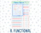 Kit 0224 - 7x9 Compact Vertical - Weekly Kit - July - Patriotic Parade