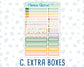 Kit 0226 - 7x9 Compact Vertical - Weekly Kit - July - Tropical Whimsy