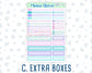 Kit 0230 - 7x9 Compact Vertical - Weekly Kit - August - School Daze