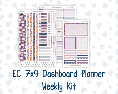 Kit 0236 - Weekly Dashboard Planner - Erin Condren - October - Sweet & Spooky