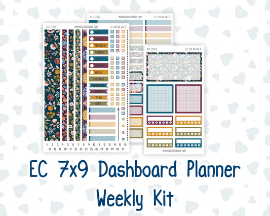 Kit 0304 - 7x9 - EC Dashboard Planner - November - Autumn In Bloom