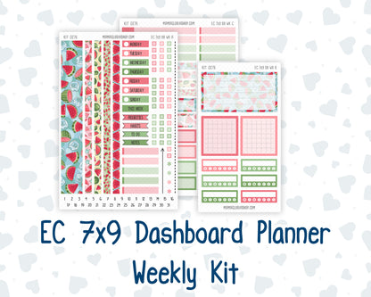 Kit 0276 - 7x9 - EC Dashboard Planner - July - Melon Crush