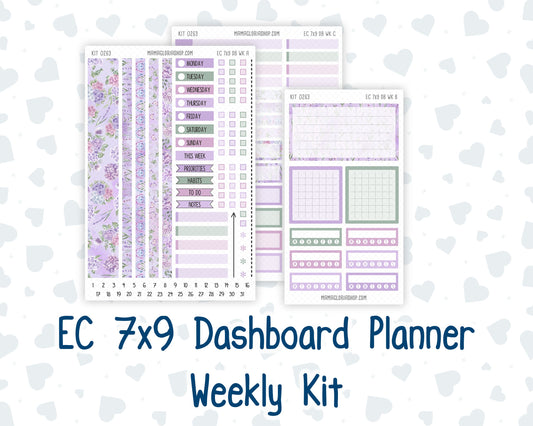Kit 0263 - 7x9 - EC Dashboard Planner - April - Lavender Drift