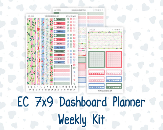 Kit 0306 - 7x9 - EC Dashboard Planner - December - Jolly Mischief