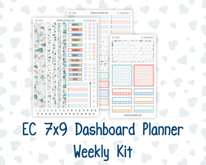 Kit 0251 - 7x9 - EC Dashboard Planner - January - Pine & Paws