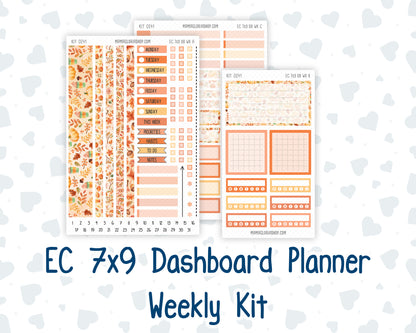 Kit 0241- Weekly Dashboard Planner - Erin Condren - Pumpkin Latte - November