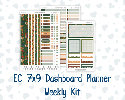 Kit 0242- Weekly Dashboard Planner - Erin Condren - Cottage Autumn - November