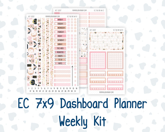 Kit 0297 - 7x9 - EC Dashboard Planner - October - Pink Spell