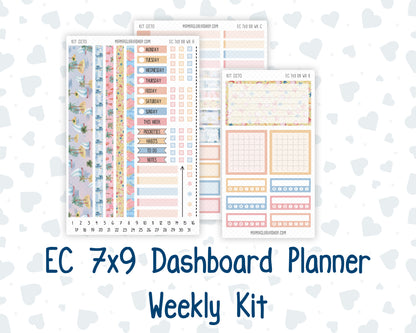 Kit 0270 - 7x9 - EC Dashboard Planner - June - Beachside Bliss