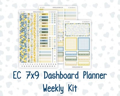 Kit 0274 - 7x9 - EC Dashboard Planner - July - Sunny Lemon Shore